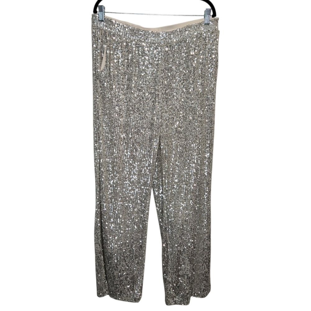 Cable & Gauge Silver Sequin Women's Pants